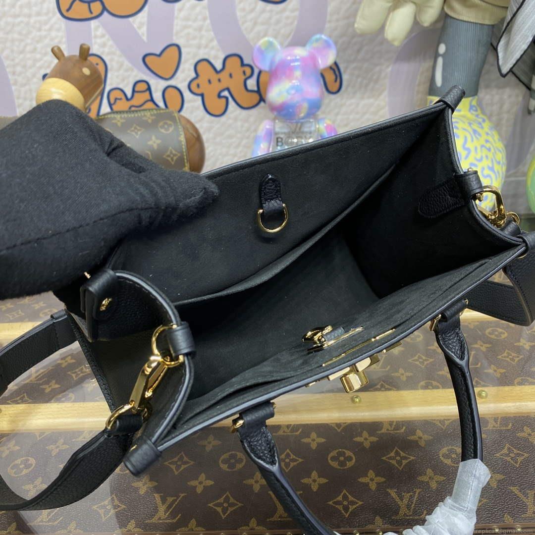 LV M22311 Louis Vuitton Lock & Go Handbag Black