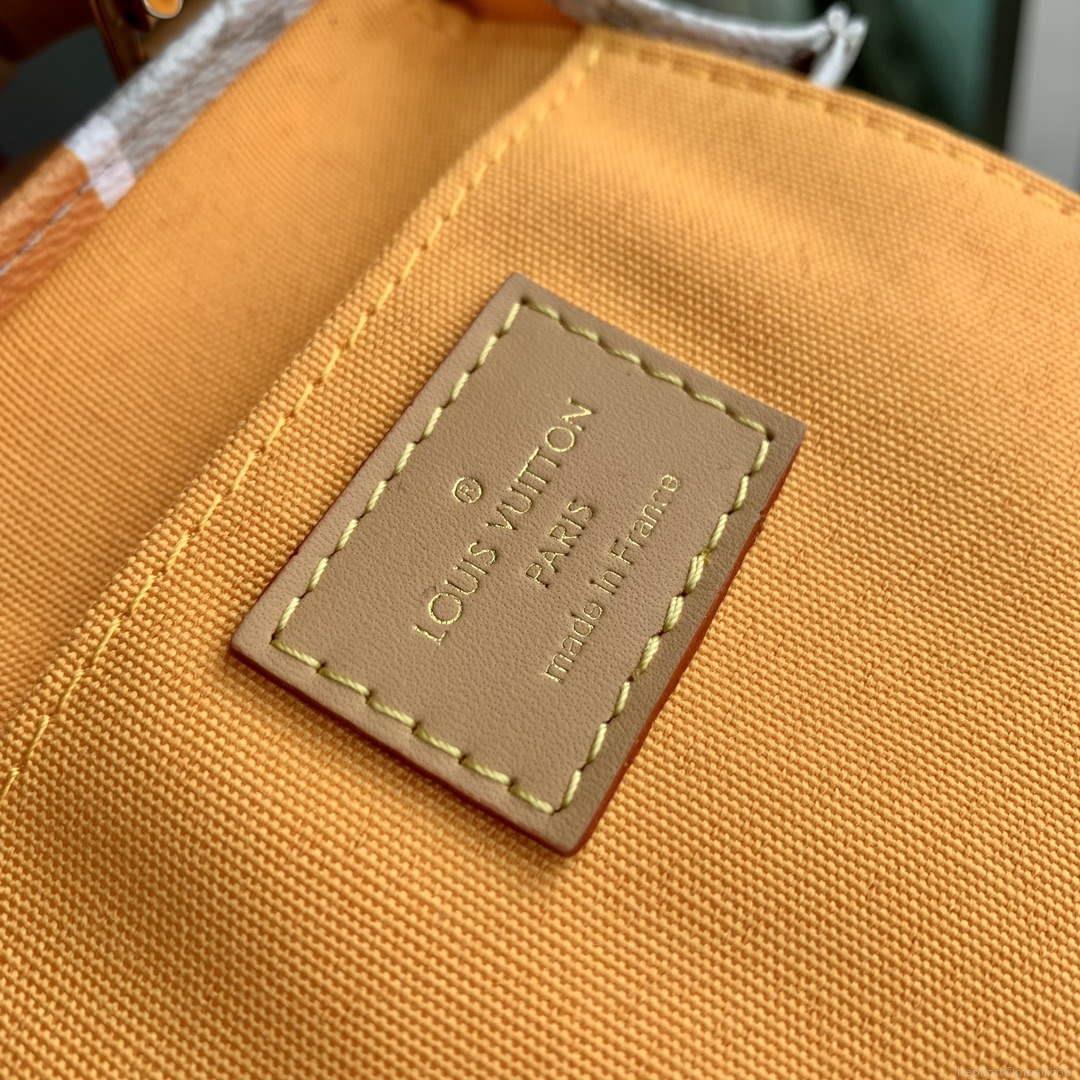 LV M23615 Louis Vuitton Petit Sac Plat Bag Beige/Ocher