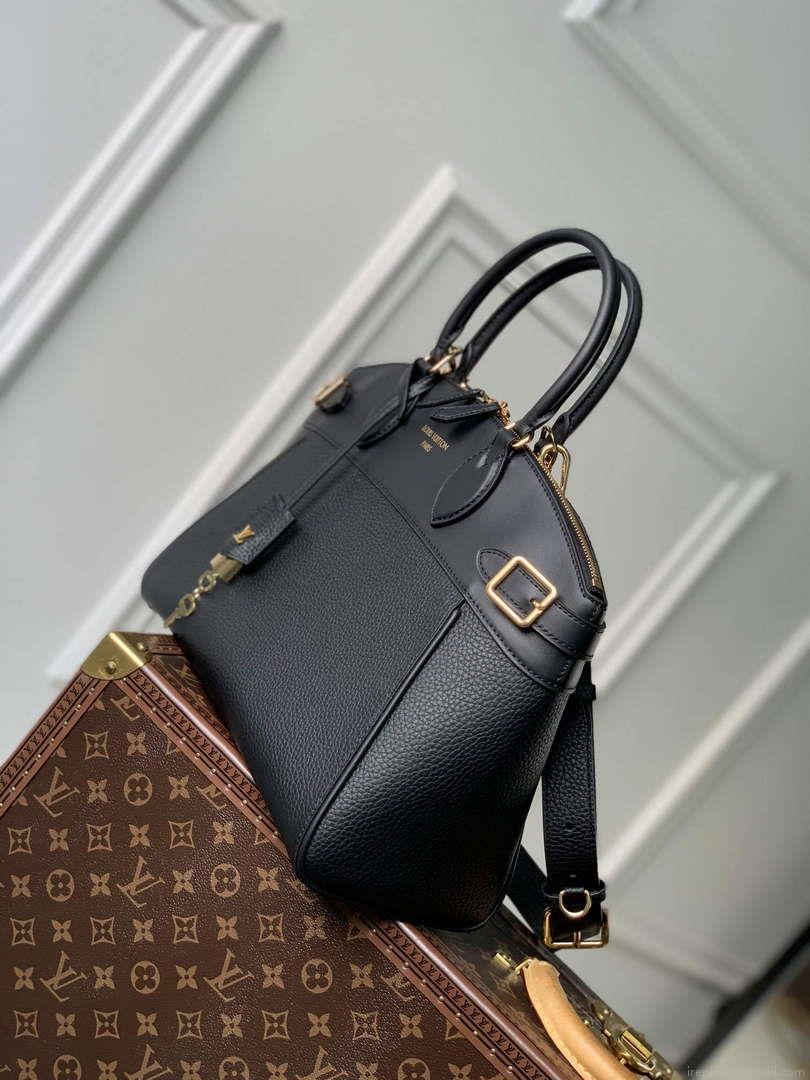 LV M22914 Louis Vuitton Lock It MM Bag Black
