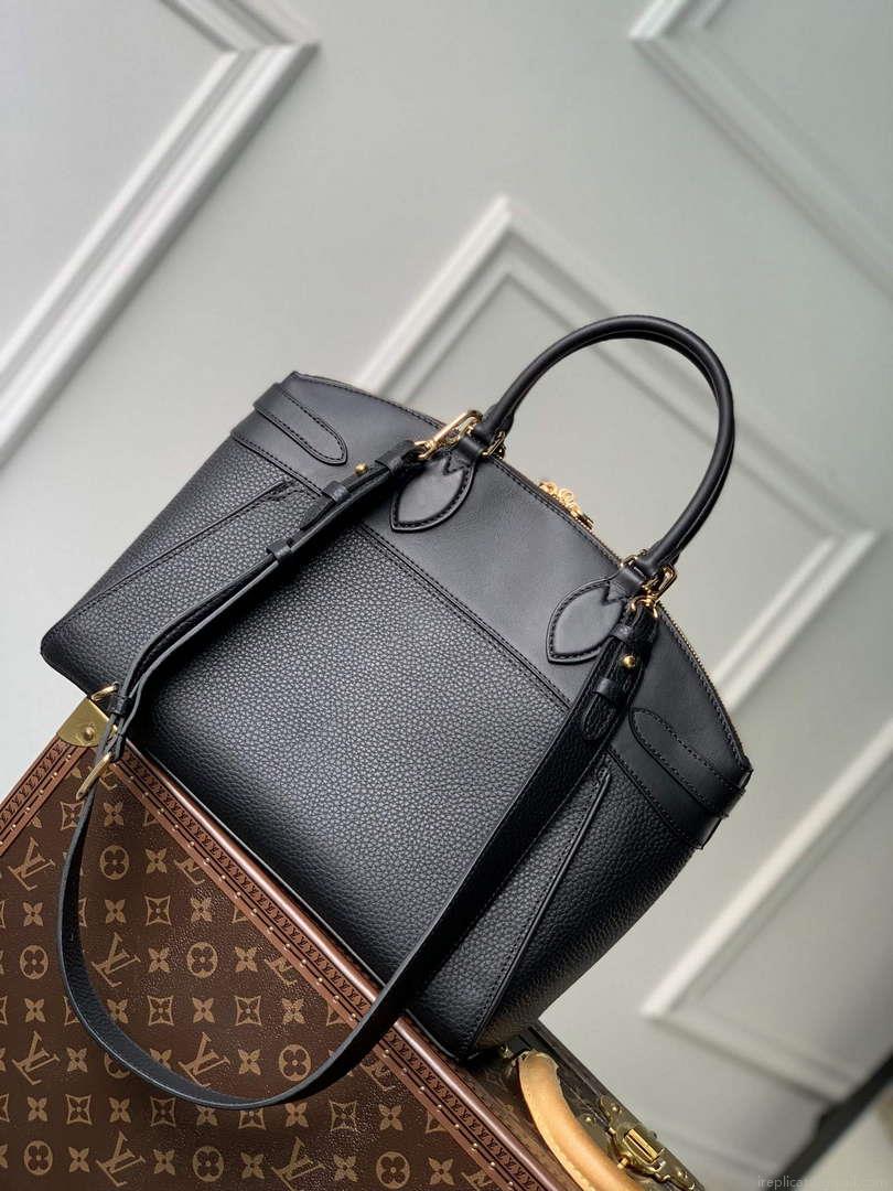 LV M22914 Louis Vuitton Lock It MM Bag Black