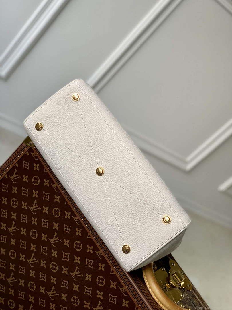 LV M23061 Louis Vuitton Lock It MM Bag Crème Beige