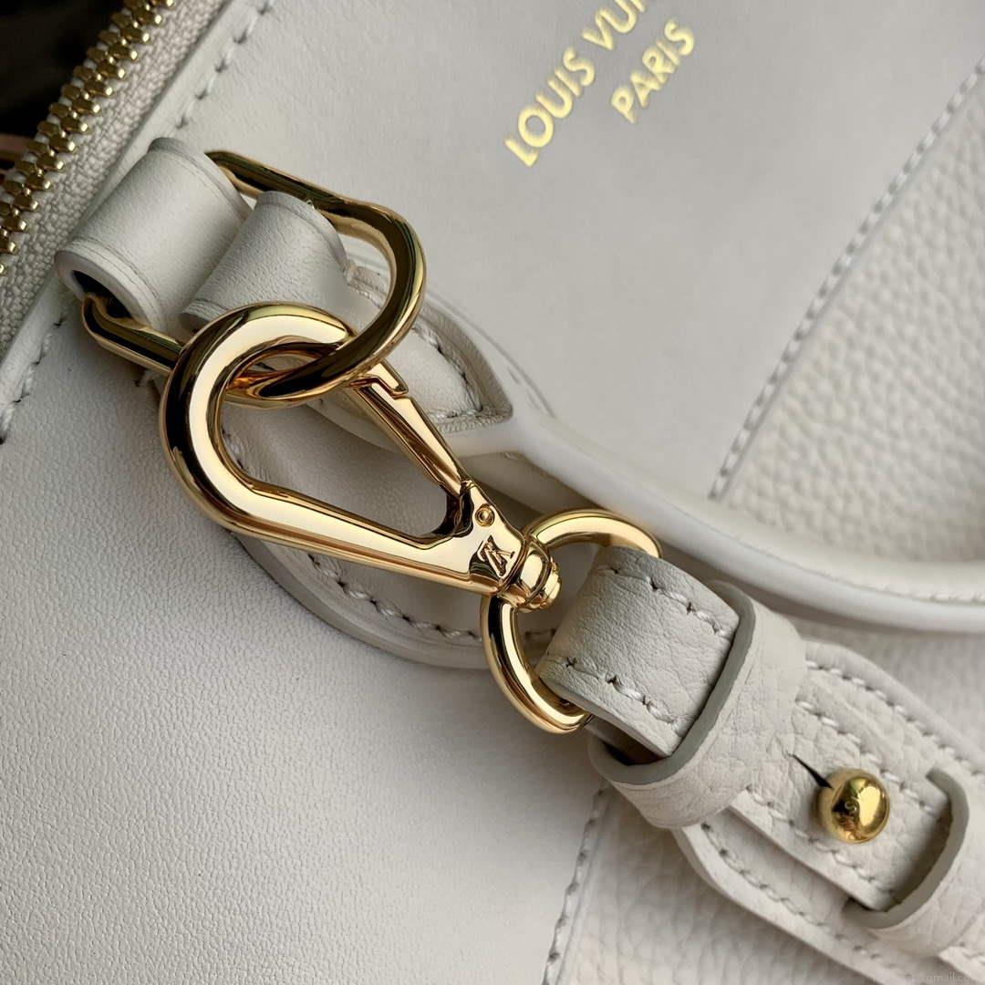 LV M23061 Louis Vuitton Lock It MM Bag Crème Beige
