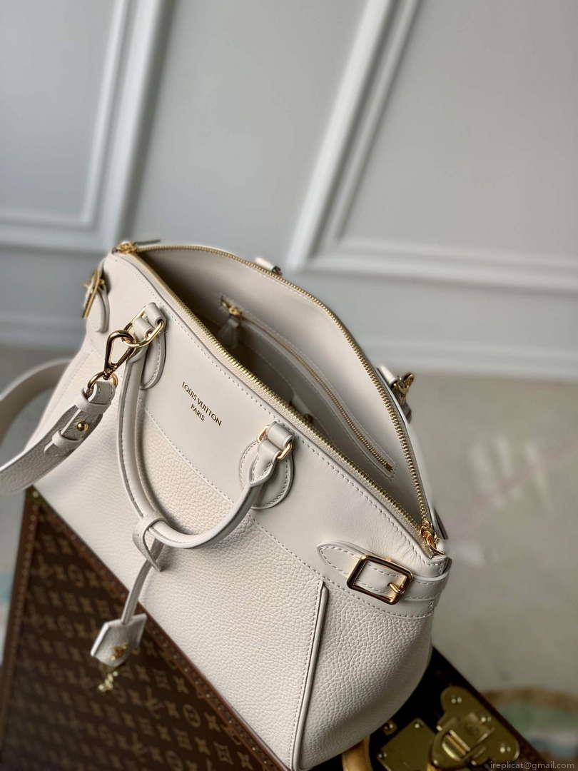 LV M23061 Louis Vuitton Lock It MM Bag Crème Beige