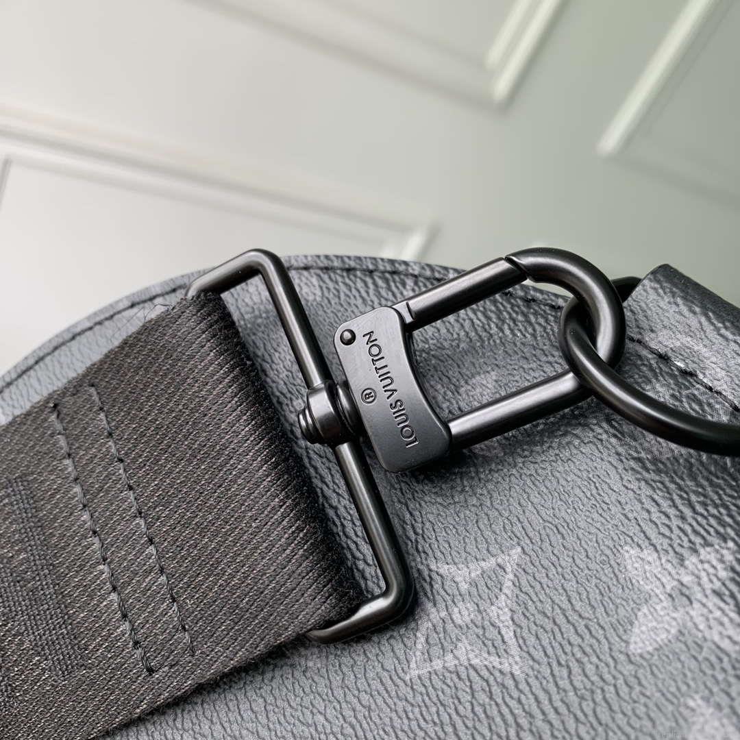 Louis Vuitton LV M46796 Soft Polochon MM Monogram Eclipse