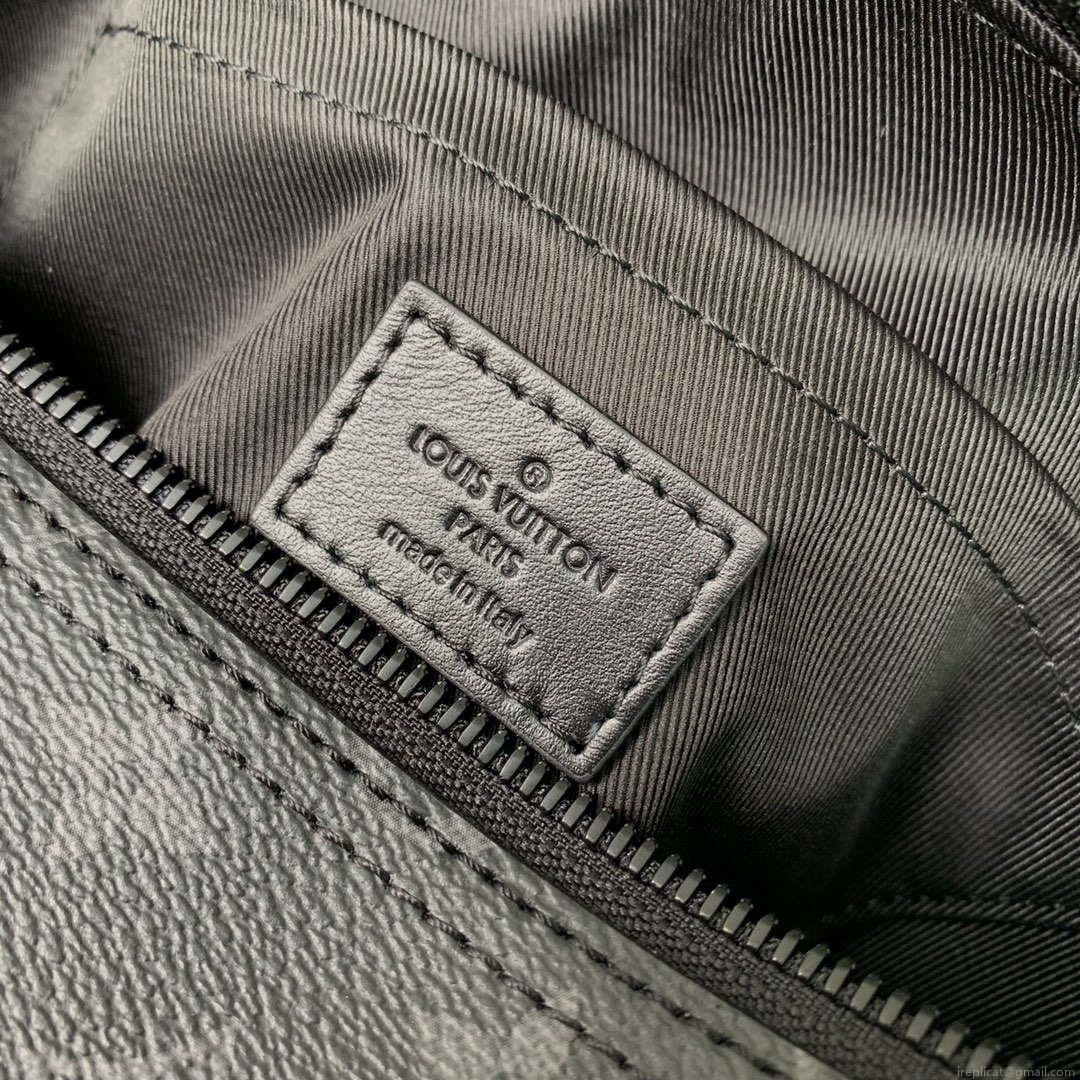 Louis Vuitton LV M46796 Soft Polochon MM Monogram Eclipse