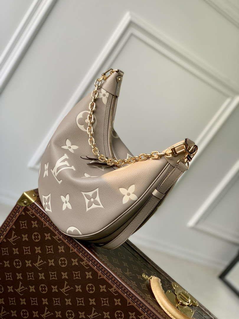 Louis Vuitton LV M46738 Loop Hobo Bag Bicolor Monogram