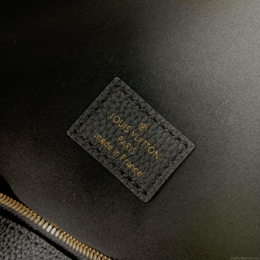 Louis Vuitton LV M46725 Loop Hobo Bag Monogram Empreinte Black