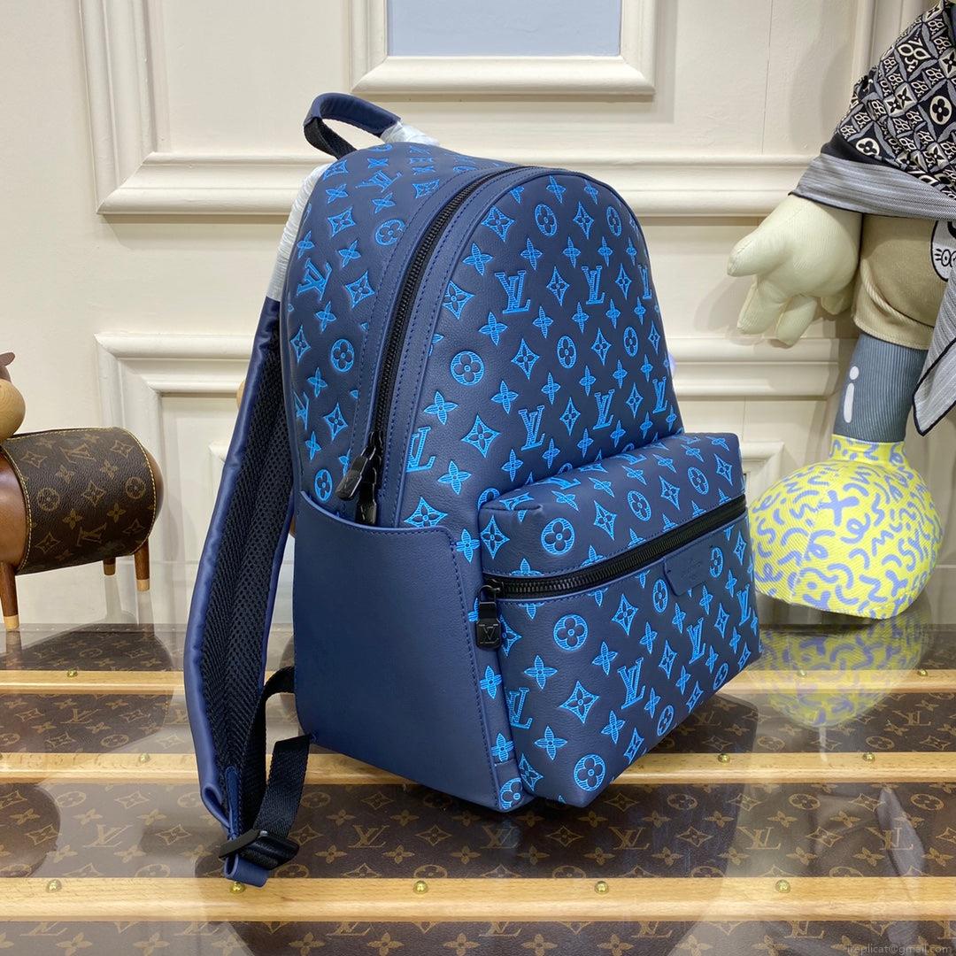 LV M46557 Louis Vuitton Discovery Backpack Blue
