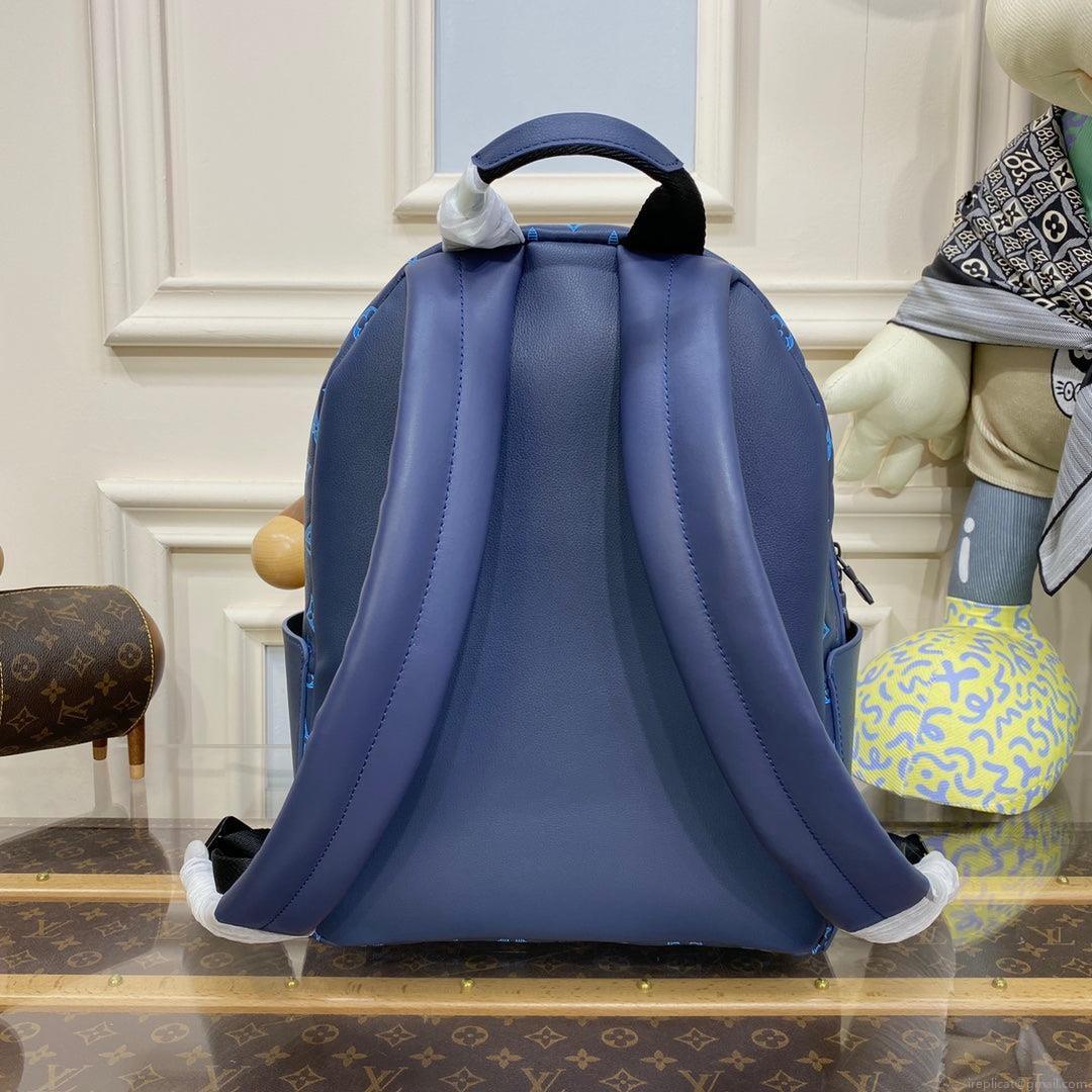 LV M46557 Louis Vuitton Discovery Backpack Blue