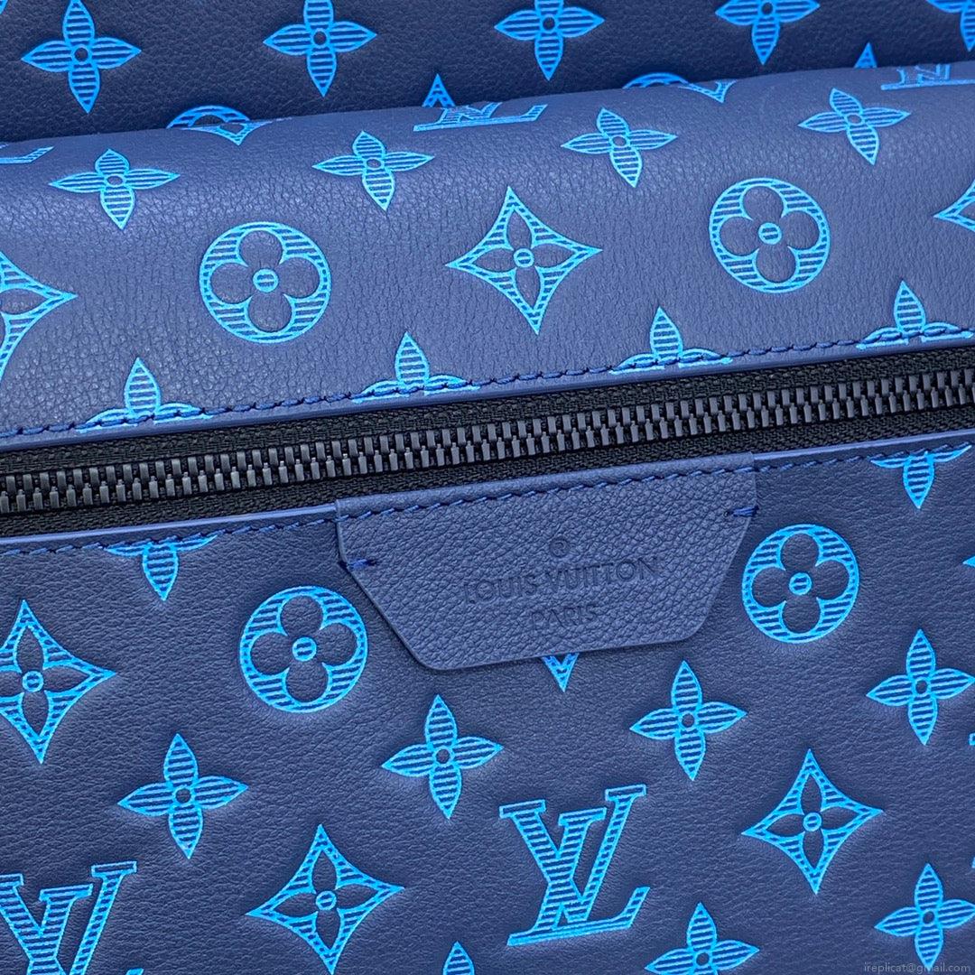 LV M46557 Louis Vuitton Discovery Backpack Blue