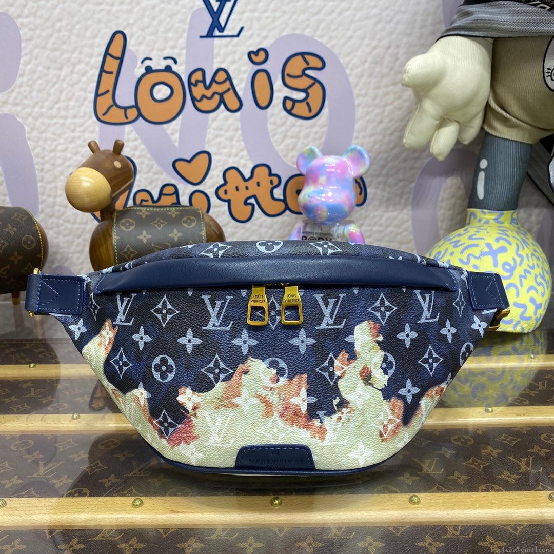 LV M23905 Louis Vuitton Discovery PM Bumbag Ink Blue
