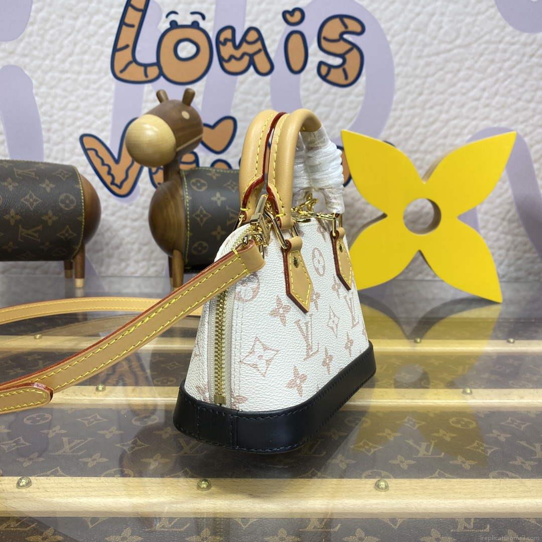LV M46895 Louis Vuitton Nano Alma Bag White