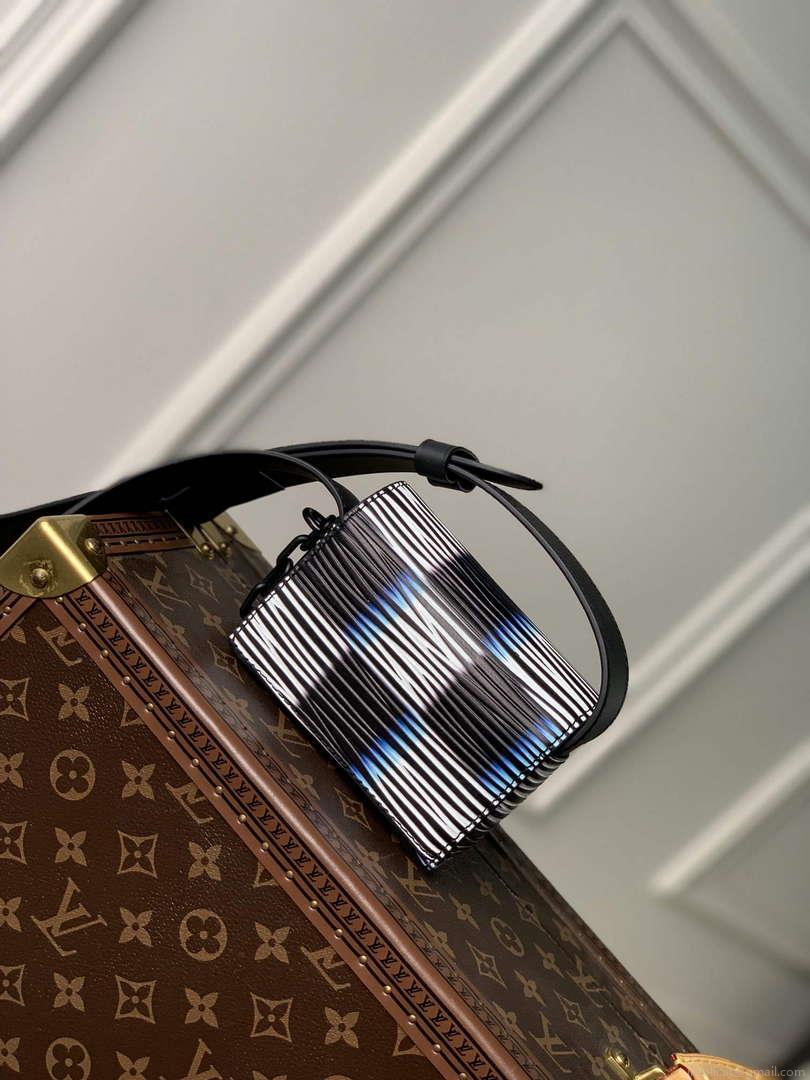LV M82817 Louis Vuitton Micro Steamer Bag Blue Moon