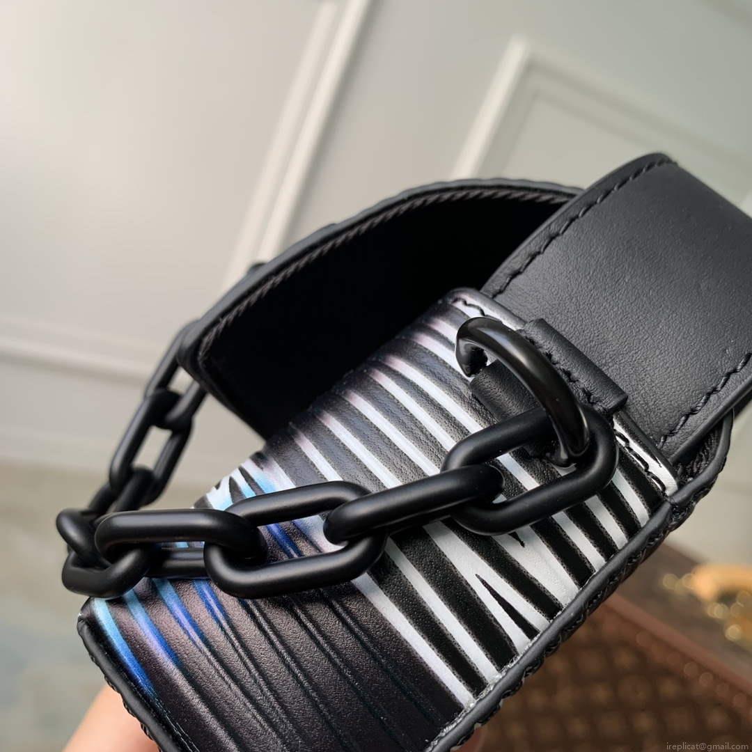 LV M82817 Louis Vuitton Micro Steamer Bag Blue Moon