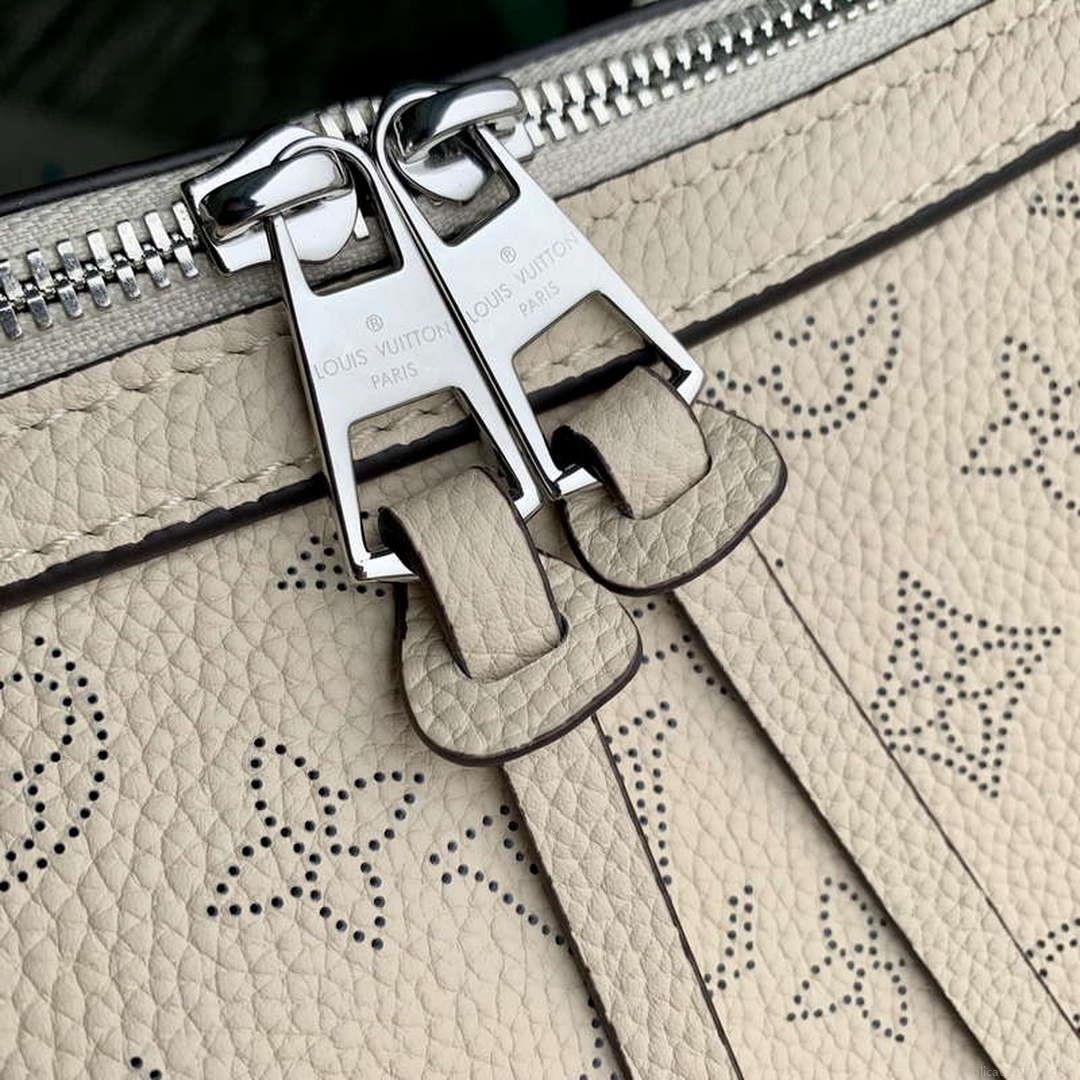 LV M24114 Louis Vuitton Hand It All PM Bag Mahina Crème Beige