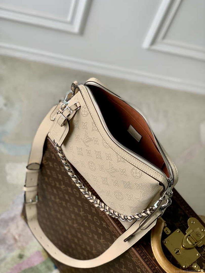 LV M24114 Louis Vuitton Hand It All PM Bag Mahina Crème Beige