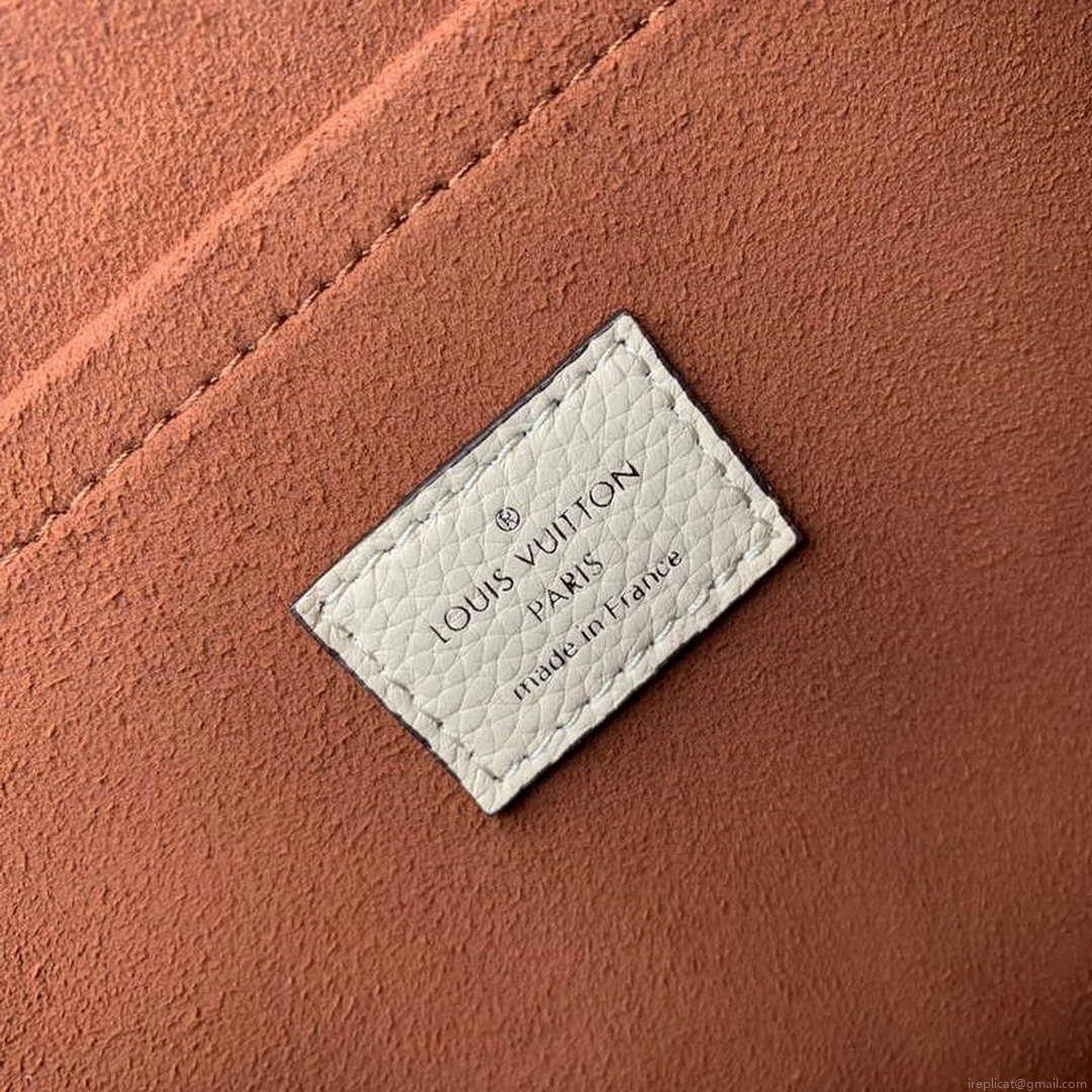 LV M24114 Louis Vuitton Hand It All PM Bag Mahina Crème Beige