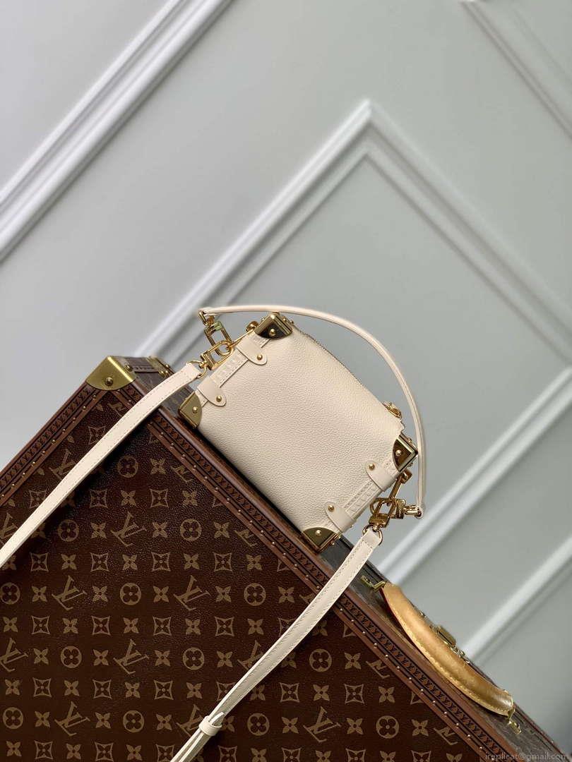 LV M23915 Louis Vuitton Side Trunk PM Bag Chalk