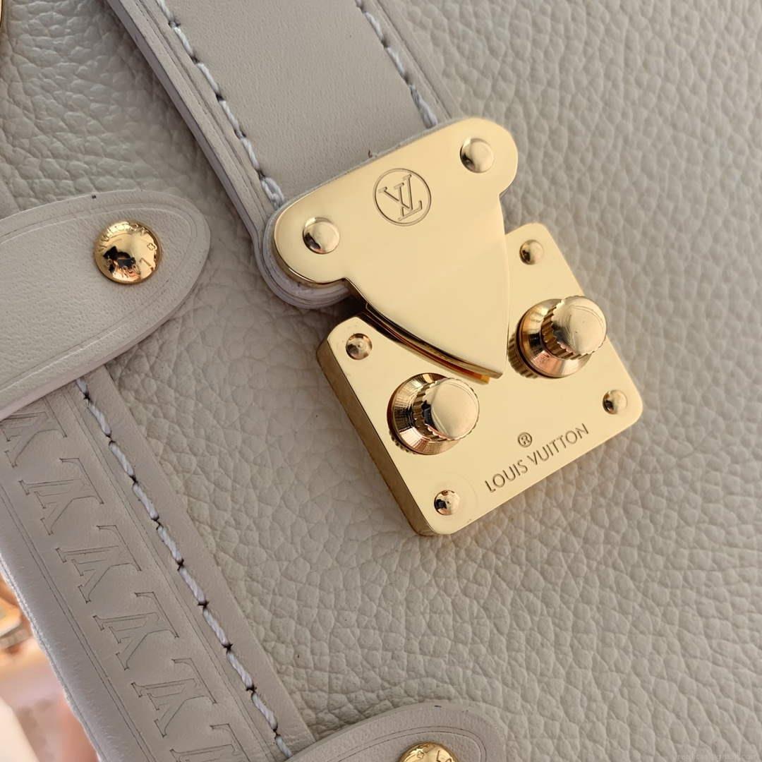 LV M23915 Louis Vuitton Side Trunk PM Bag Chalk