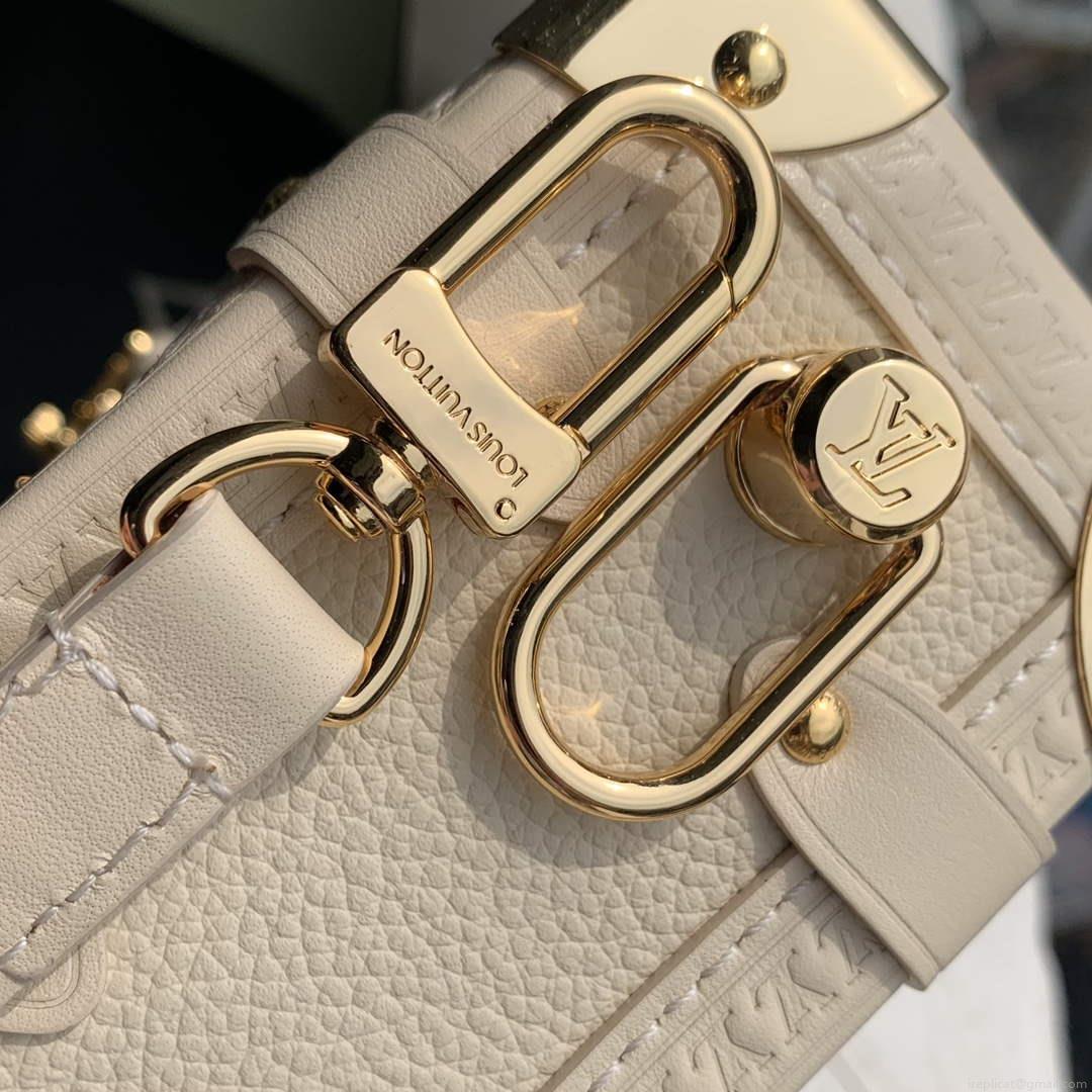 LV M23915 Louis Vuitton Side Trunk PM Bag Chalk
