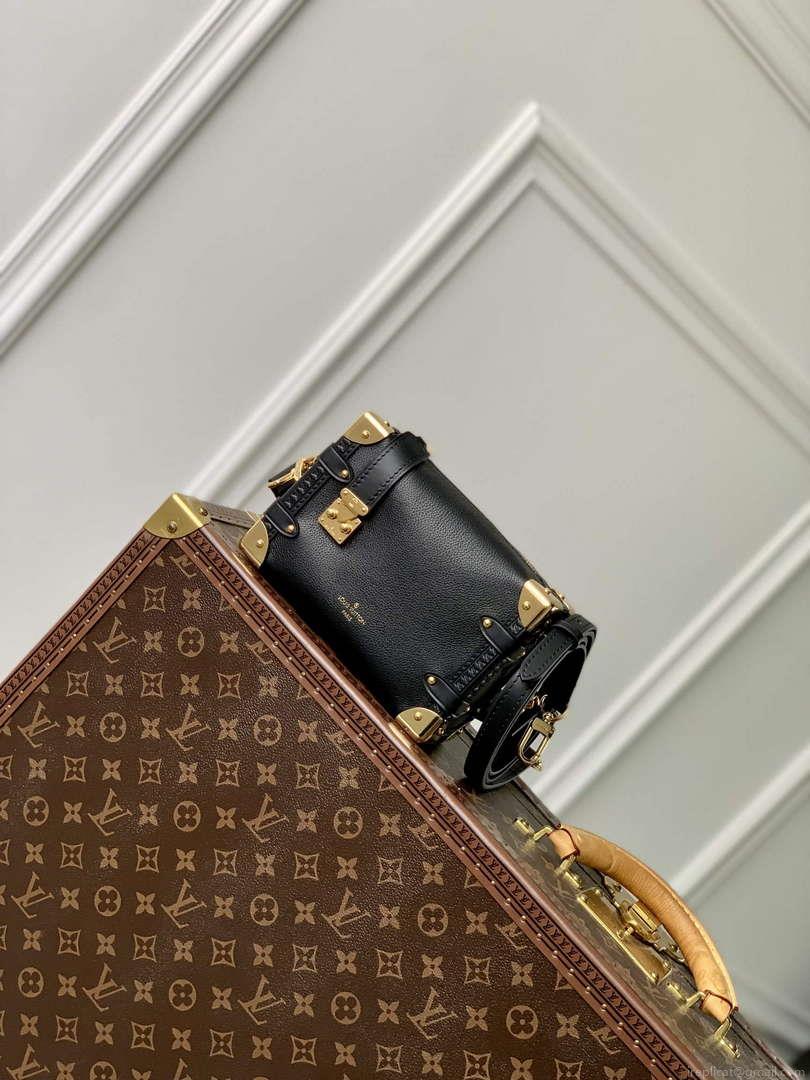 LV M23817 Louis Vuitton Side Trunk PM Bag Black