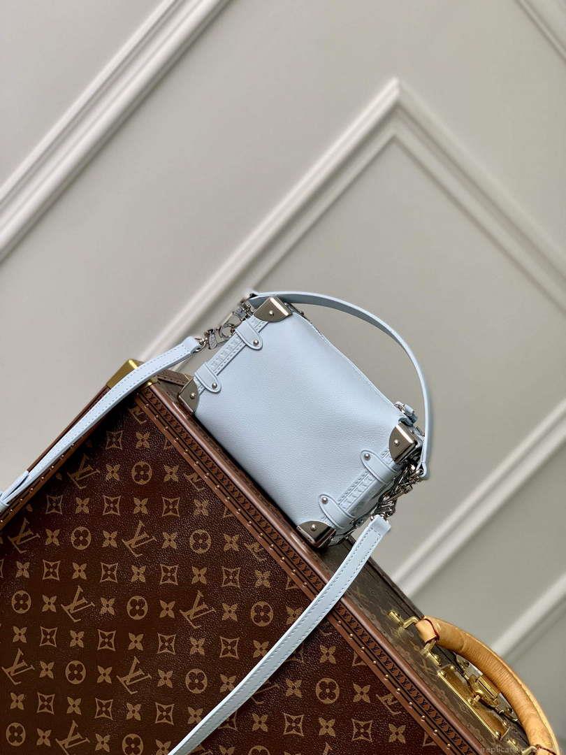LV M25067 Louis Vuitton Side Trunk PM Bag Olympe Blue