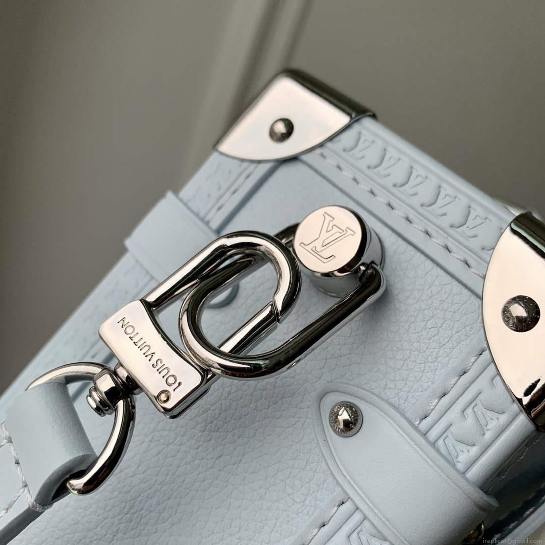 LV M25067 Louis Vuitton Side Trunk PM Bag Olympe Blue
