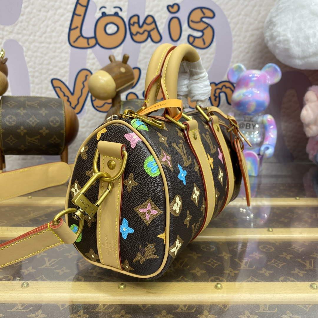 LV M24849 Louis Vuitton Keepall Bandoulière 25 Bag Chocolate