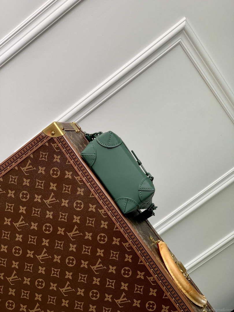 LV M83052 Louis Vuitton Nano Steamer Bag Forest Green