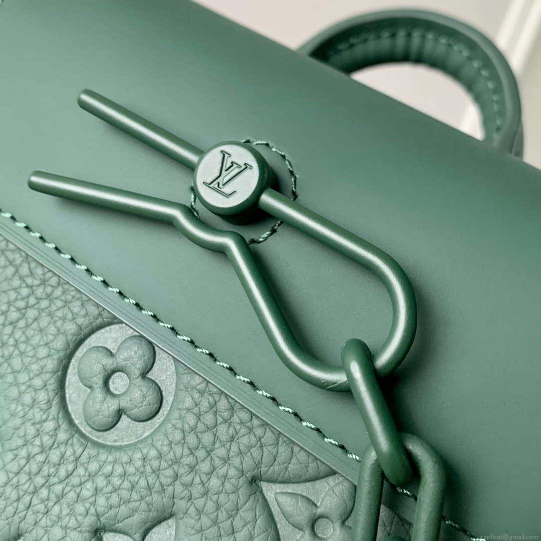 LV M83052 Louis Vuitton Nano Steamer Bag Forest Green