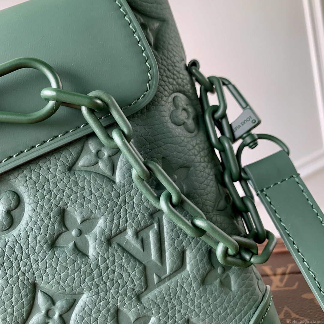 LV M83052 Louis Vuitton Nano Steamer Bag Forest Green