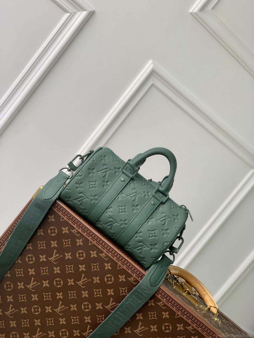 LV M24432 Louis Vuitton Keepall Bandoulière 25 Bag Forest Green