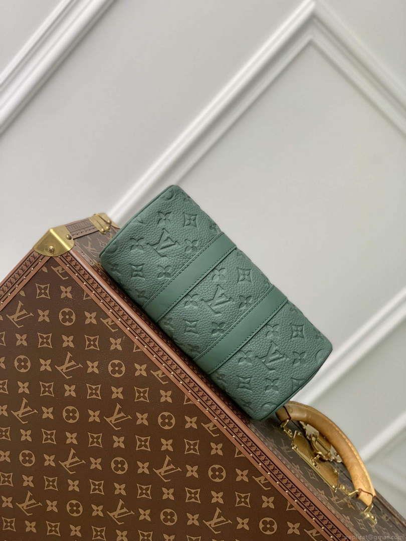 LV M24432 Louis Vuitton Keepall Bandoulière 25 Bag Forest Green