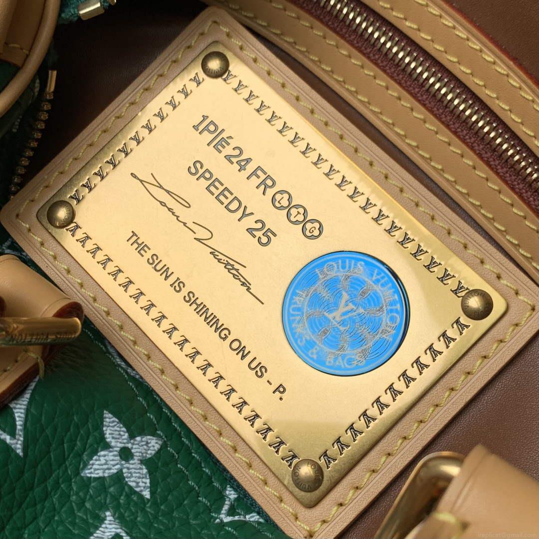LV M24423 Louis Vuitton Speedy P9 Bandoulière 25 Monogram Bag Green