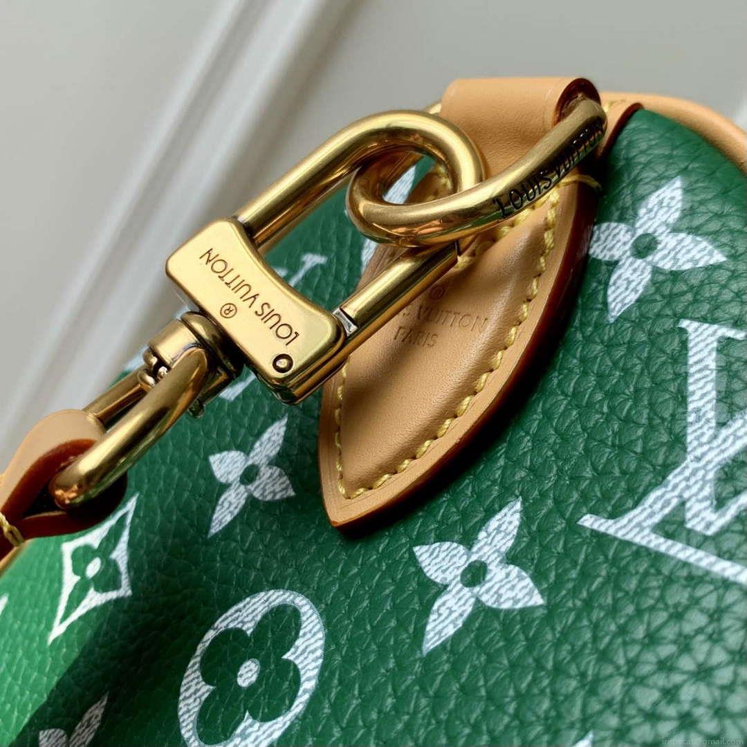LV M24423 Louis Vuitton Speedy P9 Bandoulière 25 Monogram Bag Green