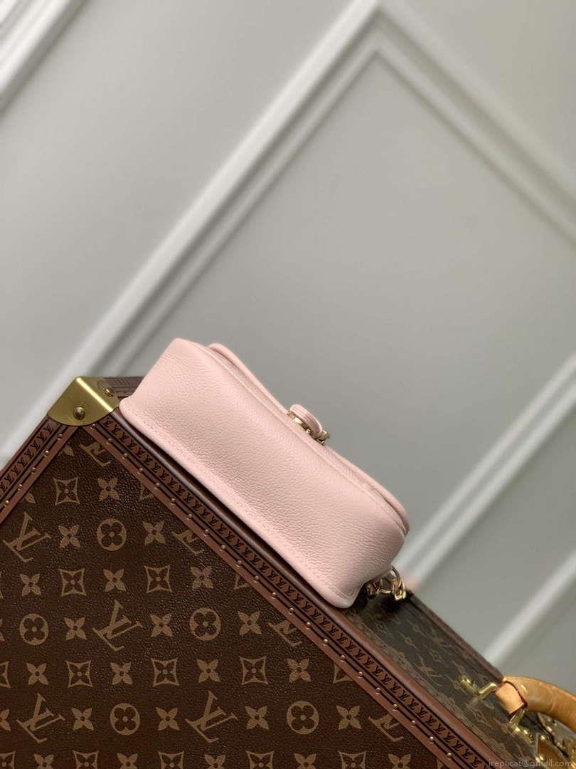 LV M83566 Louis Vuitton Nano Diane Bag Monogram Empreinte leather Opale Pink