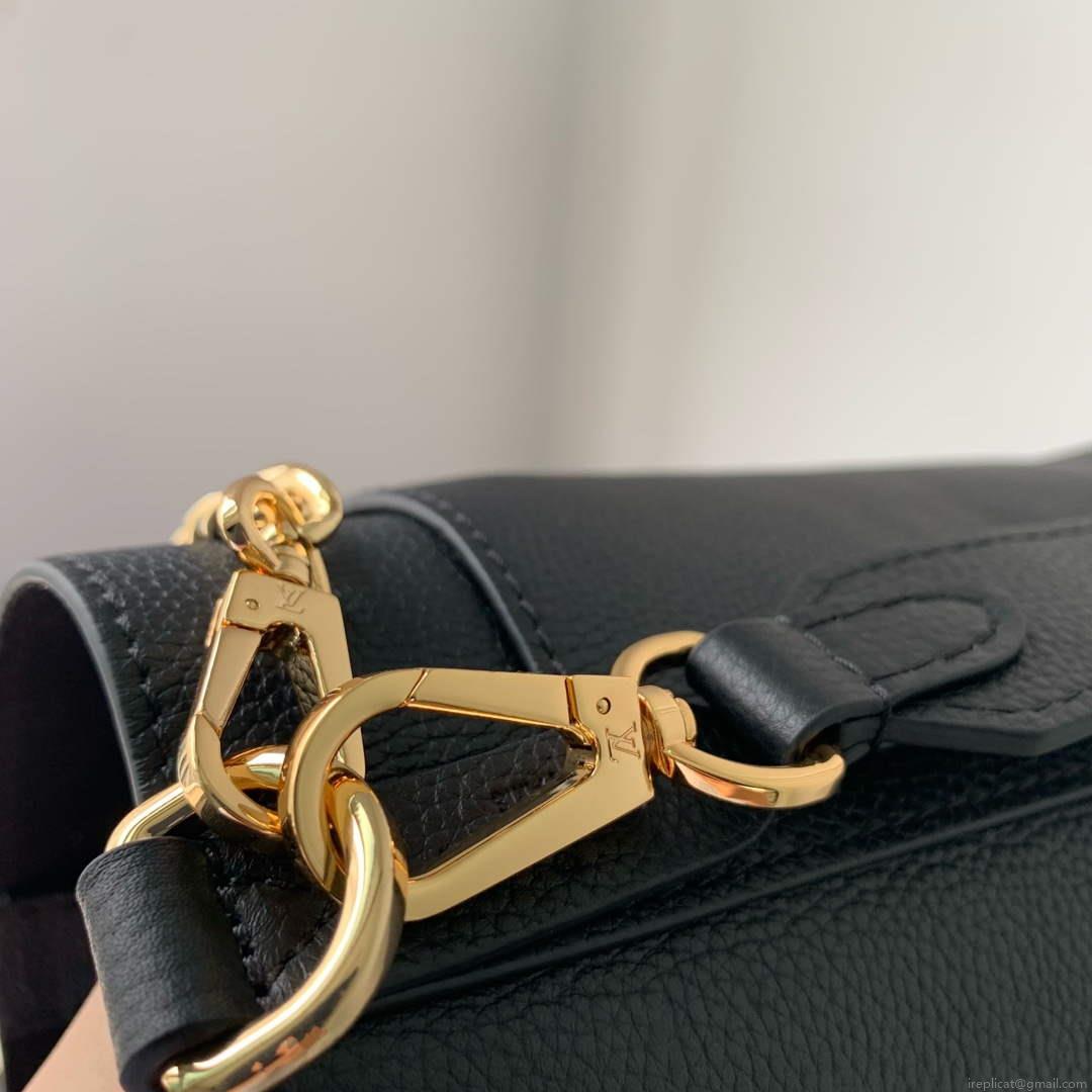 LV M24006 Louis Vuitton Lock and Walk Bucket Bag Black