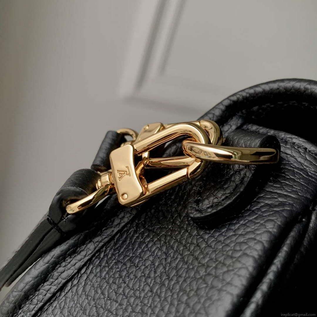 LV M83566 Louis Vuitton Nano Diane Bag Empreinte leather Black