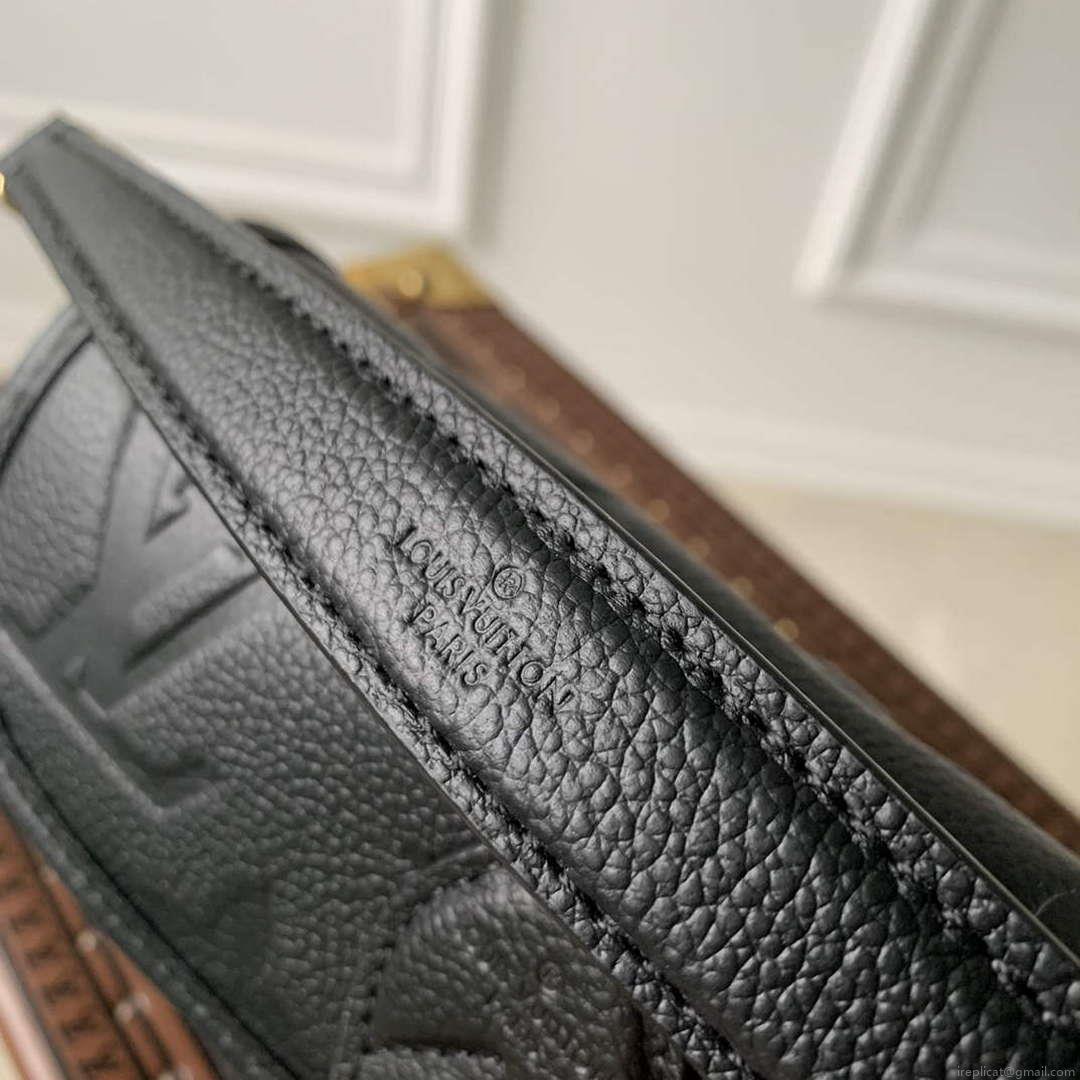 LV M83566 Louis Vuitton Nano Diane Bag Empreinte leather Black