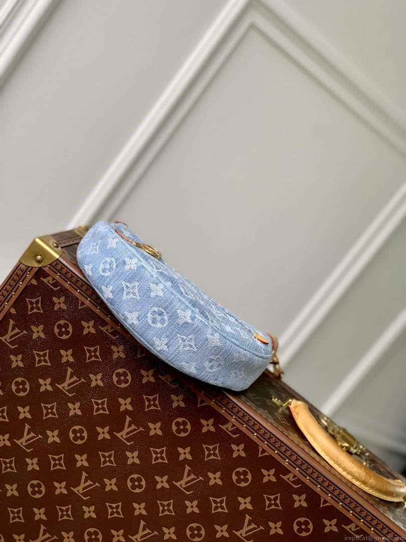 LV M24846 Louis Vuitton Loop Bag Sky Blue Monogram denim