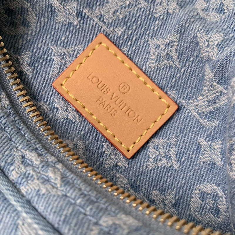 LV M24846 Louis Vuitton Loop Bag Sky Blue Monogram denim