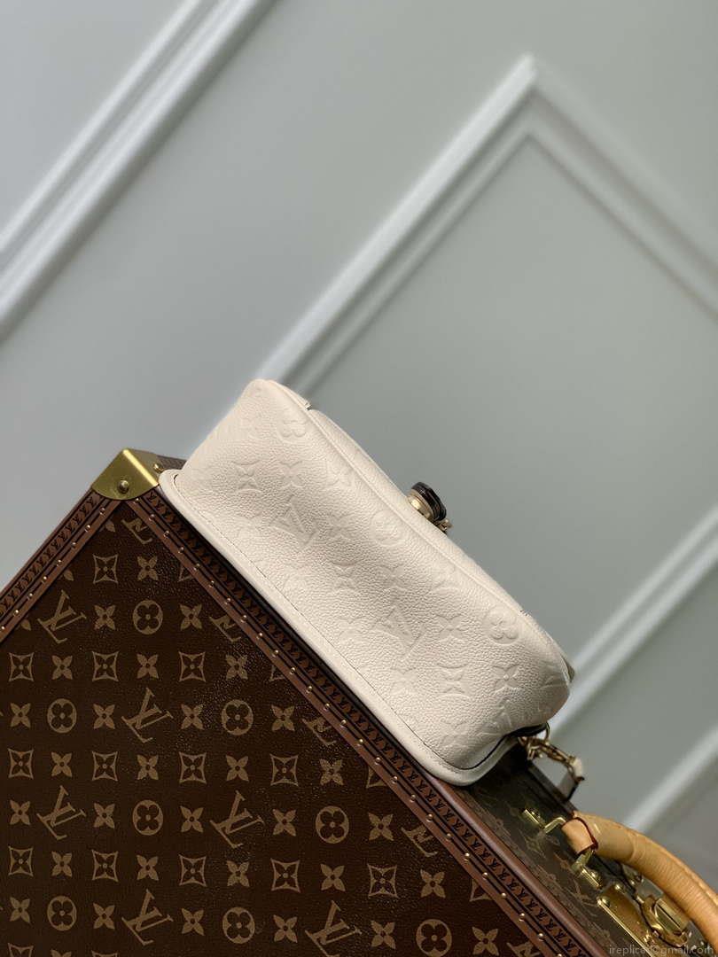 LV M46388 Louis Vuitton Diane Monogram Empreinte Leather White