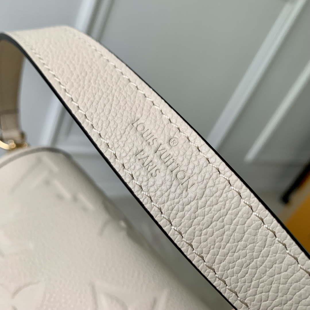 LV M46388 Louis Vuitton Diane Monogram Empreinte Leather White