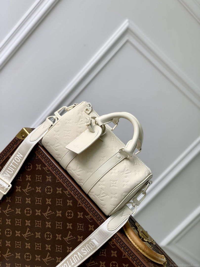LV M24434 Louis Vuitton Keepall Bandoulière 25 Bag Full Moon