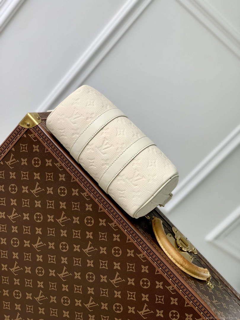 LV M24434 Louis Vuitton Keepall Bandoulière 25 Bag Full Moon