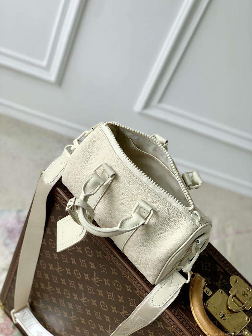 LV M24434 Louis Vuitton Keepall Bandoulière 25 Bag Full Moon