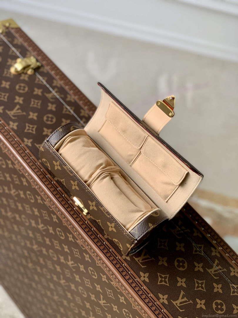 LV M10145 Louis Vuitton Etui Bijoux Jewellery Case Monogram coated canvas