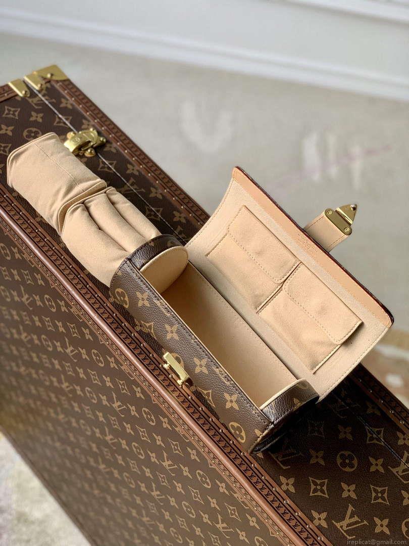 LV M10145 Louis Vuitton Etui Bijoux Jewellery Case Monogram coated canvas