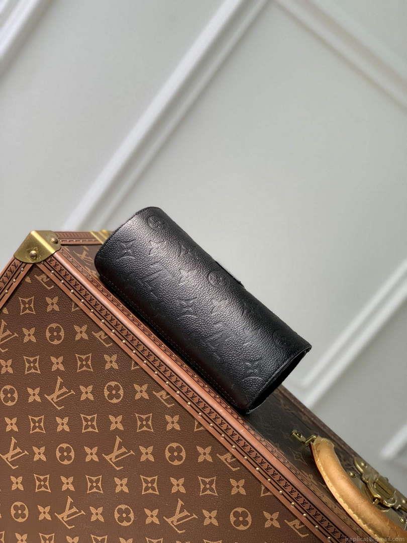 LV M10145 Louis Vuitton Etui Bijoux Jewellery Case Black Leather