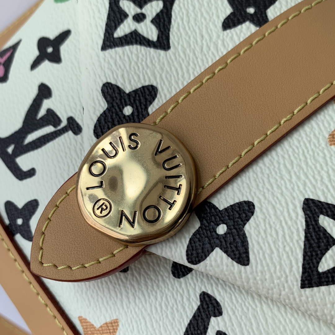LV M83346 Louis Vuitton Envelope Wearable Wallet Bag Vanilla